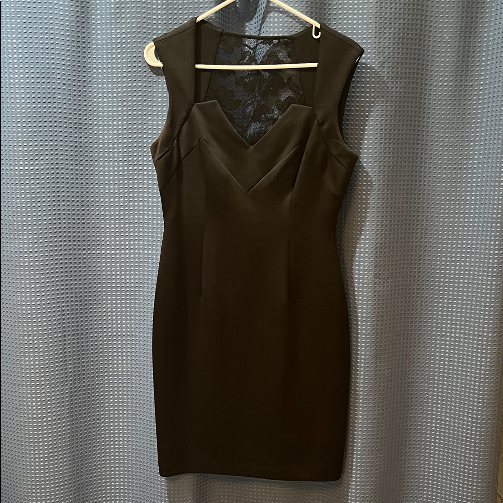 Connected Apparel Black Backless Dress